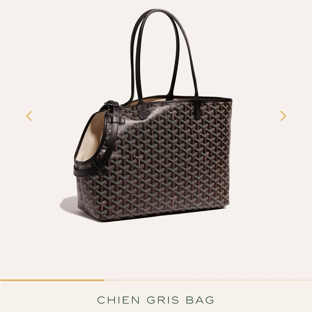 Goyard Chien Gris Tote Bag in Black